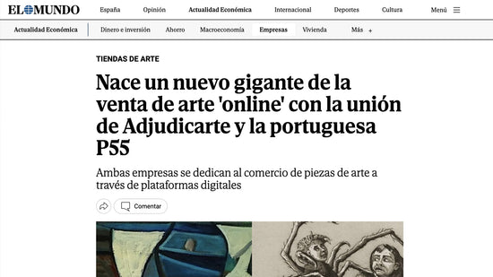 Merger of P55.ART and Adjudicarte: Featured in El Mundo